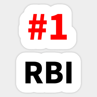 number one rbi Sticker